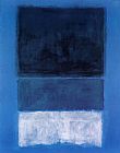 Mark Rothko No 14 White and Greens in Blue painting
